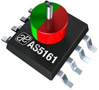 ams OSRAM 的 AS5161 磁性位置感測器的圖片