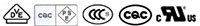 Images of Bel-Fuse Safety Agency Logos