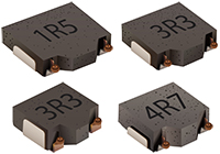 Imagen de los inductores de potencia blindados de bajo perfil de Bourns - Serie modelo SRP0xxx