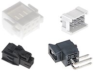 Image of CNC Tech's 53025 and 54025 Series Wire-to-Board Connectors
