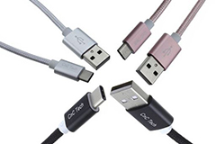 Image of CnC Tech’s Braided USB Cable Assemblies