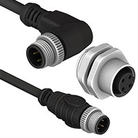Image of CnC Tech's M12 Connectors and Cable Assemblies