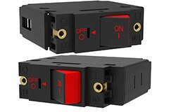 Image of Carling Technologies' J-Series Hydraulic-Magnetic Circuit Breaker