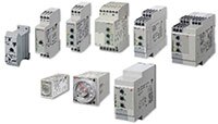 Bild der auf Hutschienen montierbaren Zeitverzögerungsrelais der D-Serie von Carlo Gavazzi