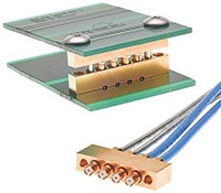 Cinch Connectivity Solutions 的 SMP 成組 4 連接埠同軸纜線連接器影像