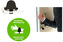 Image of Conta-Clip's HYDH Hygienic Door Handles
