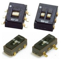 Nidec Components  的 CJS 和 CAS 系列表面黏著式滑動開關影像
