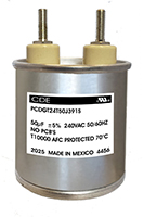 Image of Cornell Dubilier's PCD Series Filter Capacitor