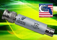 Crystek 的 CLPFL 系列 BNC 型低通滤波器