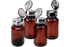 Image of Desco's Impact Resistant  Amber Bottles