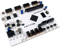 Digilent 的 Arty S7-50 板，含 Xilinx Spartan-7 FPGA 圖片