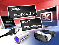 Abbildung: Linearer ReDriver PI3DPX1203B von Diodes Incorporated