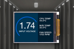 Image of Displaytech's 1U 2.2-inch Color TFT LCD