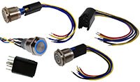 Image of E-Switch's PV Series Pre-Wired Assemblies for Anti-Vandal Switches
