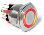 Image of E-Switch's PV7 Series Anti-Vandal Pushbutton Switch