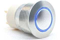 Image of E-Switch PVA6 Series Illuminated, Long Life Anti-Vandal Switch