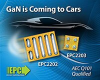 EPC EPC2202/EPC2203 GaN 晶片級 AEC-Q101 認證 FET 圖片