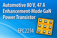 Image of EPC's EPC2214 Automotive Qualified 80 V eGaN® FET