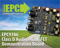 EPC 的 EPC9106 D 類音訊放大器影像