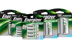 Image of Energizer's Recharge® Rechargeable Batteries