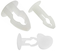 Imagen de los remaches ranurados de microplásticode Essentra