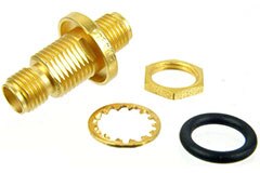 Image of Fairview Microwave SMA Female to SMA Female Bulkhead Adapter