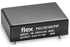 Image of Flex Power Modules' PKU5500S Series Sixteenth-Brick DC-DC Converters