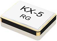 Imagen del cristal de cuarzo de la serie KX-5 de Geyer Electronic America