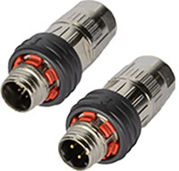 Image of HARTING M12 Push-Pull Inner-Locking Shielded Connectors