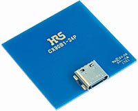 Hirose 的 CX90B1 系列 USB Type-C 頂端安裝連接器的圖片