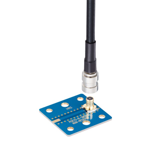 POK15 Coaxial connector with antenna to show fit