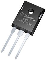 Image of Infineon Technologies' 650 V CoolMOS™ CFD7 Superjunction MOSFETs 