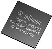 Abbildung: Vernetzte Mikrocontroller AIROC™ CYW55913/2/1 von Infineon 