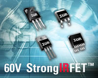 Image of International Rectifier's 60 V StrongIRFET&trade; Power MOSFETs