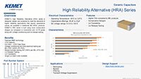 KEMET 高可靠性替代 MLCC 的图片 – HRA 系列 – 产品简介