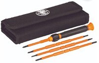 Image of Klein Tools' 8-in-1 Insulated Precision Screwdriver Set with Case