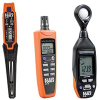 Klien Tools 的口袋型數位溫度計、一氧化碳表和數位測光儀圖片