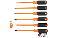 Image of Klein Tools Insulated Screwdriver Set Plus Magnetizer