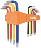 Image of Klein Tools Powder Coated Long Ball-End Hex Key Sets