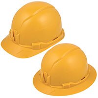 Image of Klein Tools' Yellow Non-Vented Hard Hats