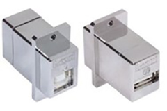 ECF504-BAS Shielded B-A USB Adapter - L-com | DigiKey