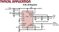 Analog Devices 的 LT3071 LDO 稳压器的典型应用图