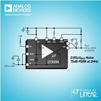 Analog Devices 的 LT3094 超低噪声负向稳压器的图片