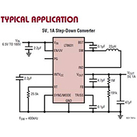 Imagen del regulador reductor LT8631 de Analog Devices