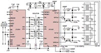 Analog Devices LTC4291/LTC4292 PoE++ PSE 数字控制器框图图片（单击放大）