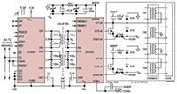 Analog Devices LTC4291/LTC4292 PoE++ PSE 數位控制器示意圖圖片 (按此放大)