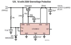 Analog Devices 的 LTC4380 低静态电流浪涌限制器图片