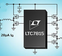 Abbildung: Abwärts-/Abwärts-/Aufwärtsregler LTC7815 von Analog Devices mit Dreifachausgang