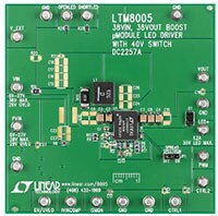 Analog Devices 的 LTM®8005 38 VIN、38 VOUT 升压 μModule LED 驱动器图