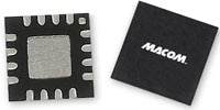 MACOM's MAAP-011232, 1 W Driver Amplifier with VG Enable Immagine dell'amplificatore driver da 1 W MAAP-011232 con abilitazione VG di Macom